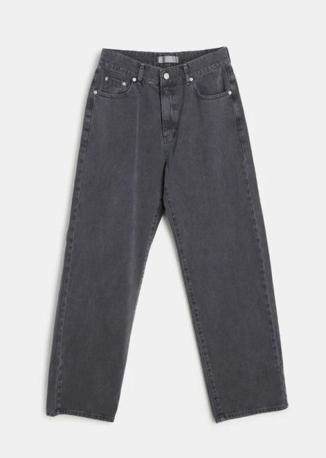 Loose pigment washed denim pants