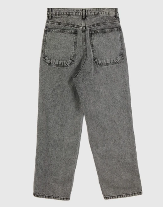 Vintage washed gray denim