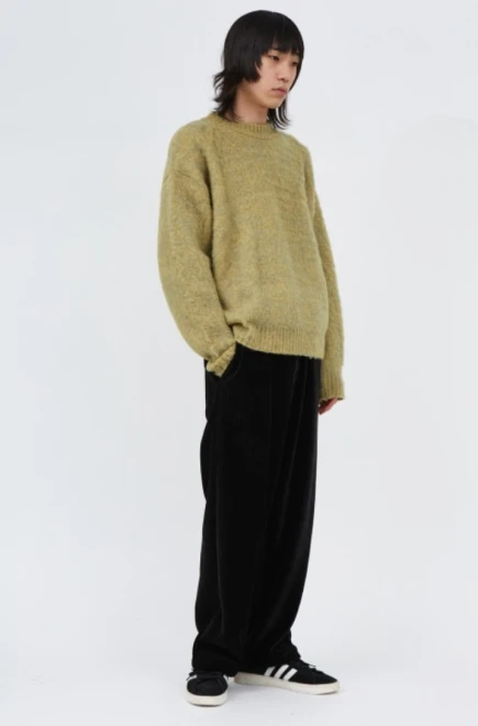 Wool dublin two-tone knitwear