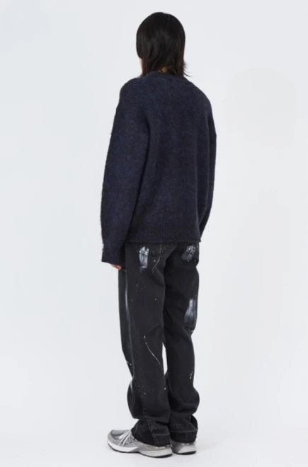 Wool dublin two-tone knitwear