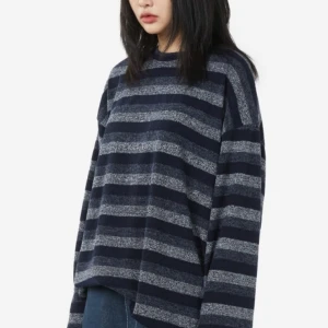 Multi stripe loose fit knitwear
