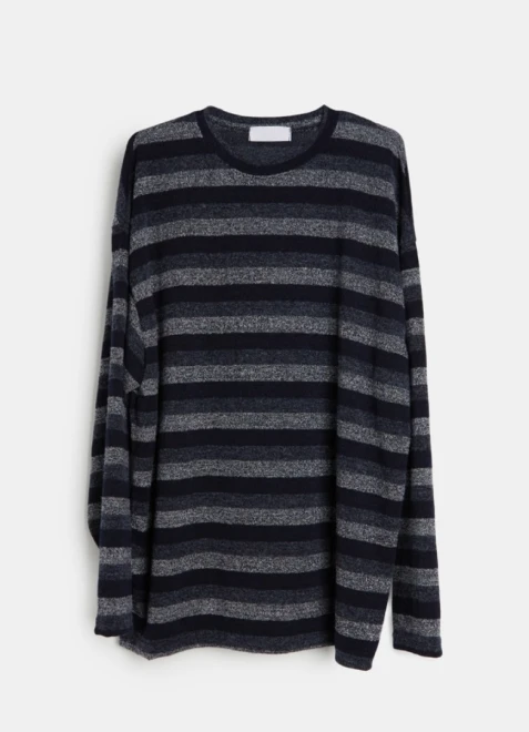 Multi stripe loose fit knitwear