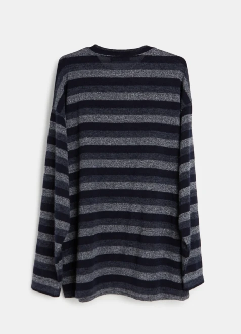 Multi stripe loose fit knitwear