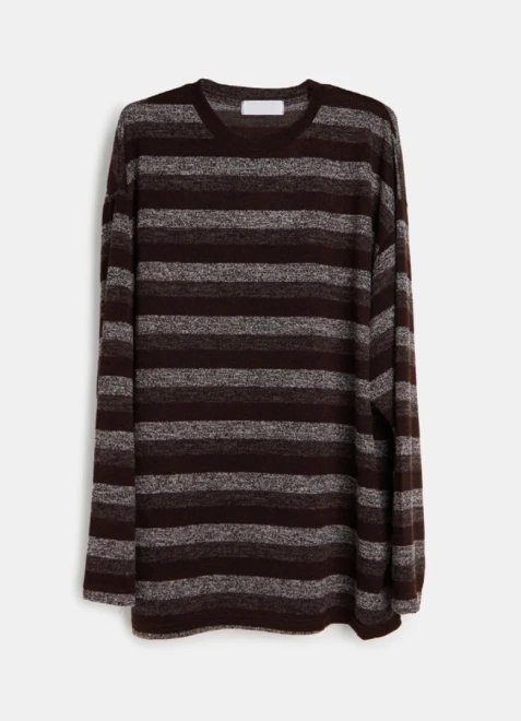 Multi stripe loose fit knitwear