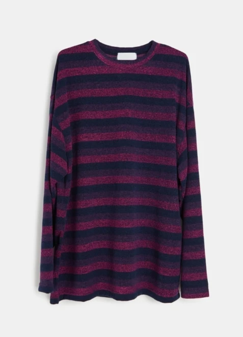 Multi stripe loose fit knitwear