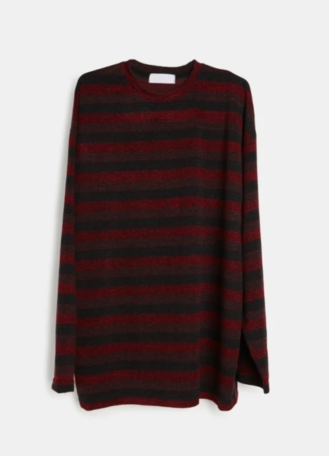 Multi stripe loose fit knitwear