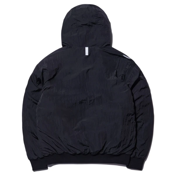 NYLON PADDED HOODED ZIP UP JACKET