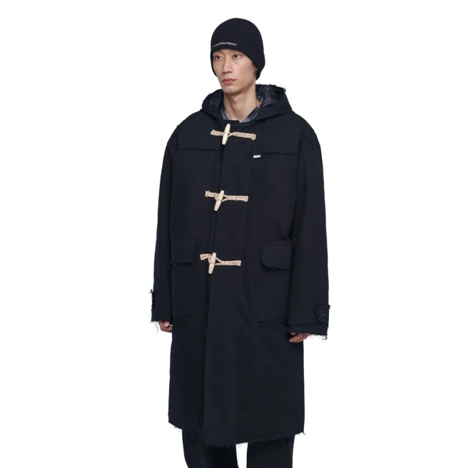 RAW EDGED DUFFLE COAT