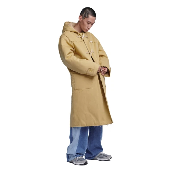 RAW EDGED DUFFLE COAT