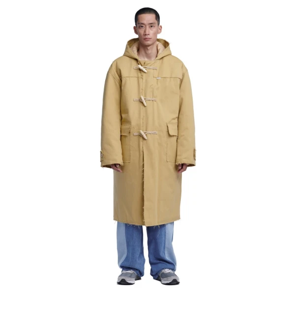 RAW EDGED DUFFLE COAT