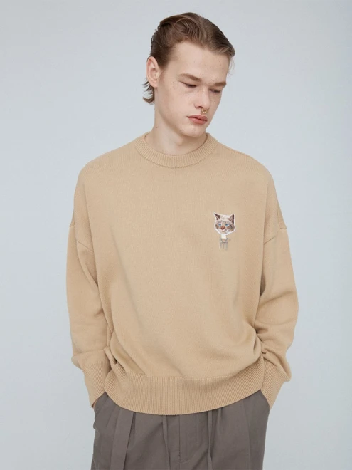 Embroidered Knitted Sweater