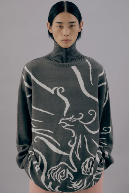 Phoenix Turtle Neck Knit Sweater