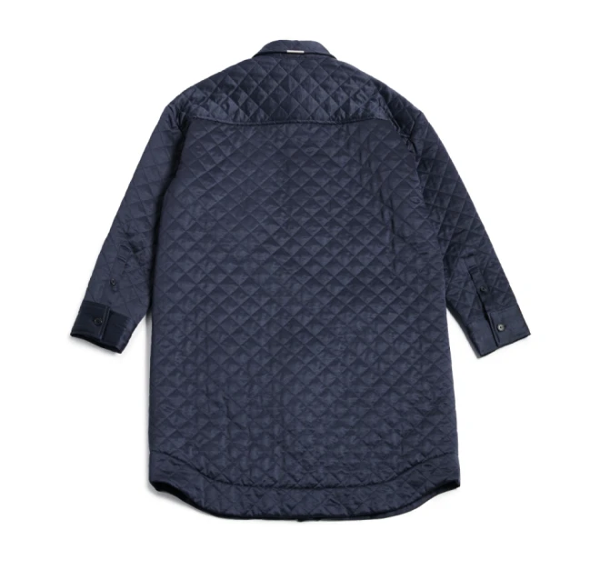 Quilted Long Shirt Jacket